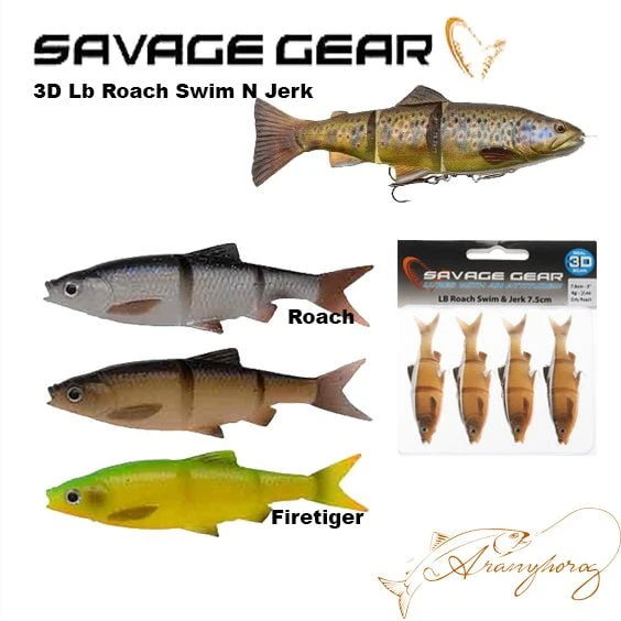 Savage Gear 3D LB Roach ROACH SWIM AND JERK REAL TAIL