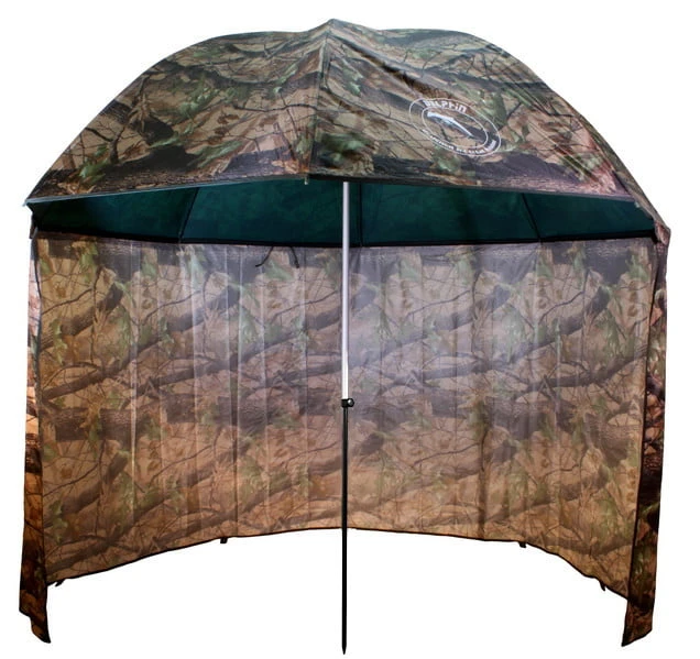 Terepszínú sátras PVC horgászernyő, 250cm/kamufláž