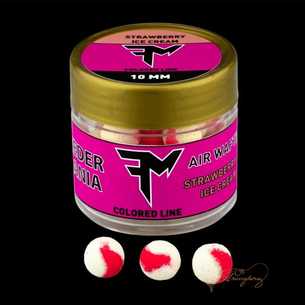 FEEDERMANIA AIR WAFTERS COLORED LINE 10 MM STRAWBERRY ICE CREAM