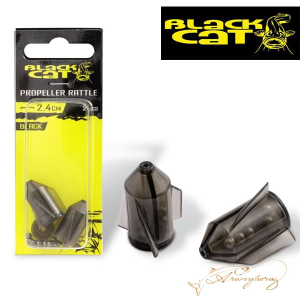 Black Cat Propeller csörgők 2,4cm fekete -2db