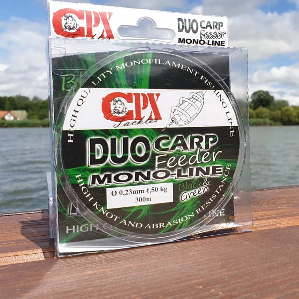 CPX DUO CARP FEEDER MONO-LINE zsinór – Black & Green – 300m