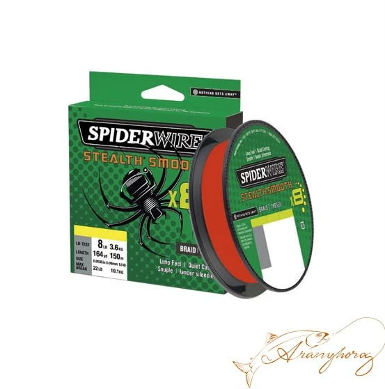 SPIDERWIRE STEALTH SMOOTH 8 BRAID 150M – CORE RED