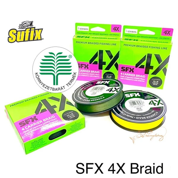 Sufix SFX 4X HOT YELLOW 275M
