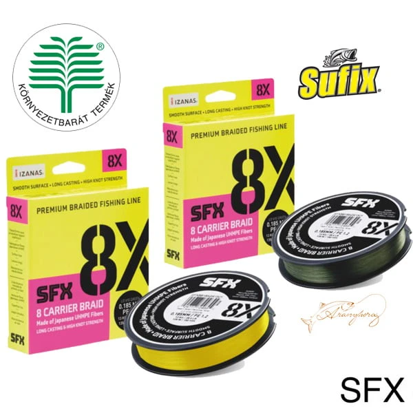Sufix SFX 8X YELLOW 275M
